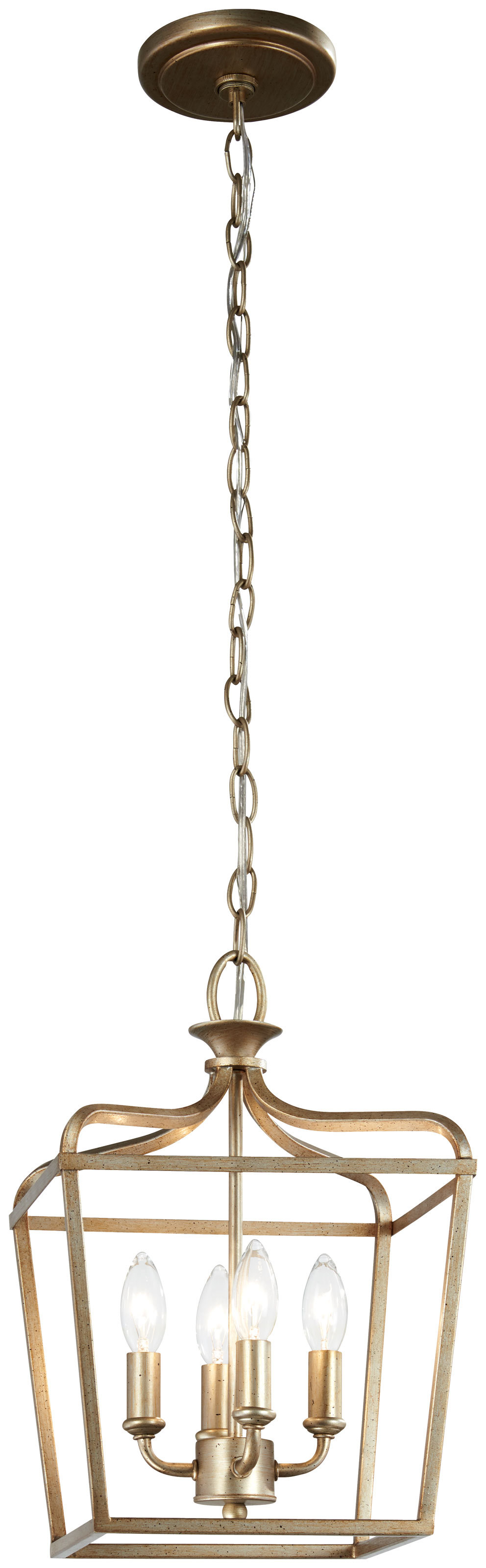LAUREL ESTATE - 4 LIGHT PENDANT(CONVERTIBLE TO SEMI FLUSH)