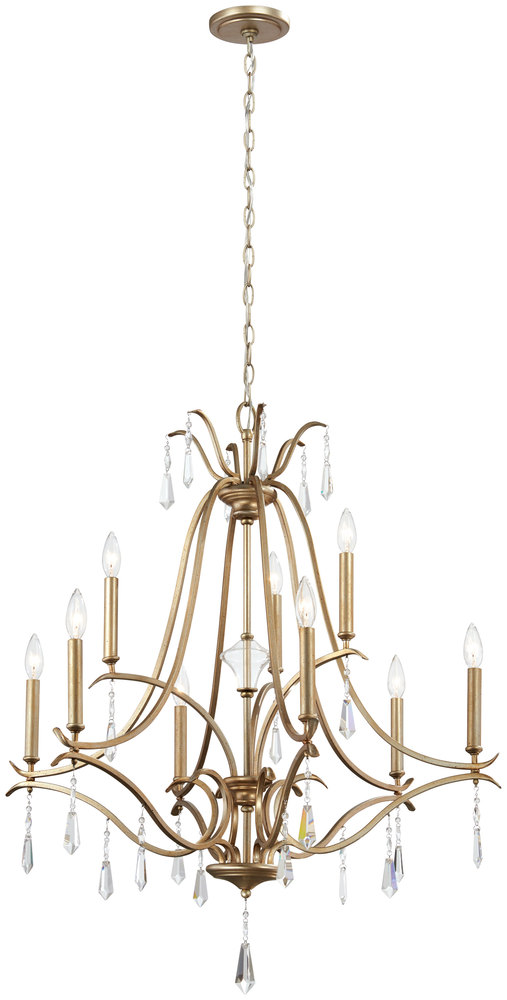 LAUREL ESTATE - 9 LIGHT CHANDELIER