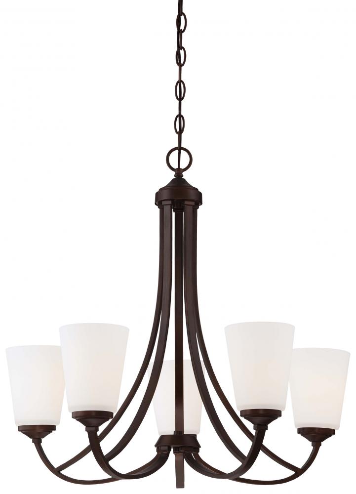 OVERLAND PARK - 5 LIGHT CHANDELIER