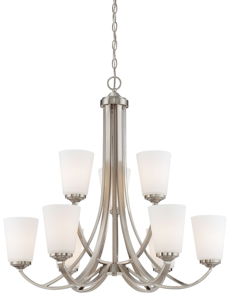 OVERLAND PARK - 2 TIER 9 LIGHT CHANDELIER