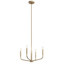 Kichler 52716CPZ - Madden 20 Inch 4 Light Convertible Chandelier in Champagne Bronze