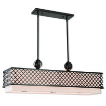 Livex Lighting 41117-92 - 9 Lt EBZ Linear Chandelier