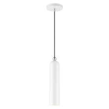 Livex Lighting 46751-69 - 1 Lt Shiny White Pendant