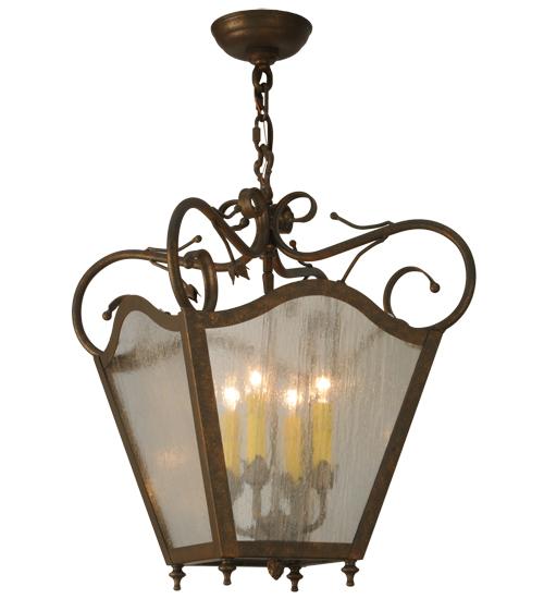 16" Square Terena 4 Light Pendant