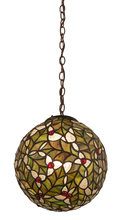 Meyda Blue 113902 - 9" Wide Holly Ball Mini Pendant