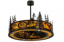 Meyda Blue 146112 - 45"W Tall Pines Custom Logo Up and Downlight LED Chandel-Air