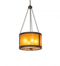 Meyda Blue 246132 - 22" Wide Smythe Craftsman Inverted Pendant