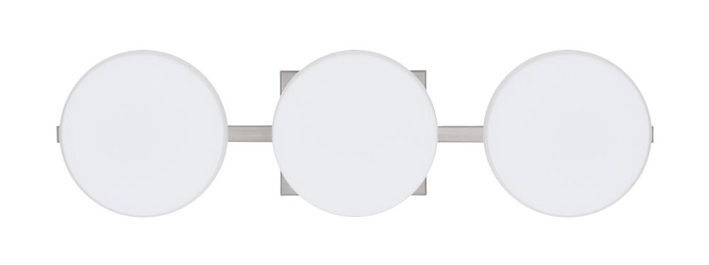 Besa Wall Ciro Satin Nickel Opal Matte 3x50W G9