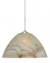 Besa Lighting 1JC-420183-SN - Besa Tessa Pendant Satin Nickel Mocha 1x75W Medium Base