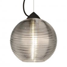 Besa Lighting 1KX-461602-BK - Besa Kristall 8 Pendant Black Smoke 1x75W MAX E26 Base