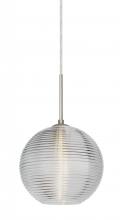 Besa Lighting J-461600-LED-SN - Besa Kristall 8 Pendant For Multiport Canopy Satin Nickel Clear 1x9W LED