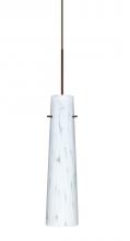 Besa Lighting 1XC-567419-LED-BR - Besa Camino Pendant Bronze Carrera 1x50W Halogen