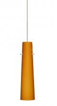 Besa Lighting XP-567480-SN - Besa Camino Pendant Satin Nickel Amber Matte 1x50W Halogen
