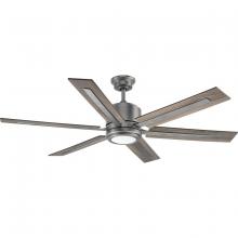 Progress P2586-8130K - P2586-8130K 60IN 6 BLADE FAN W/LED LGT