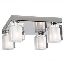 PLC Lighting 3486 PC - 4 Light Ceiling Light Glacier Collection 3486 PC