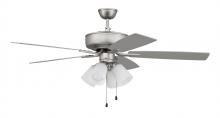 Craftmade P114BN5-52BNGW - 52" Ceiling Fan w/Blades, 4 White Frost LED Lights
