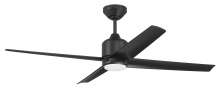 Craftmade QUL52FB4-NWF - 52" Ceiling Fan w/ 4 Blades, LED Light Kit, Damp, Non WiFi