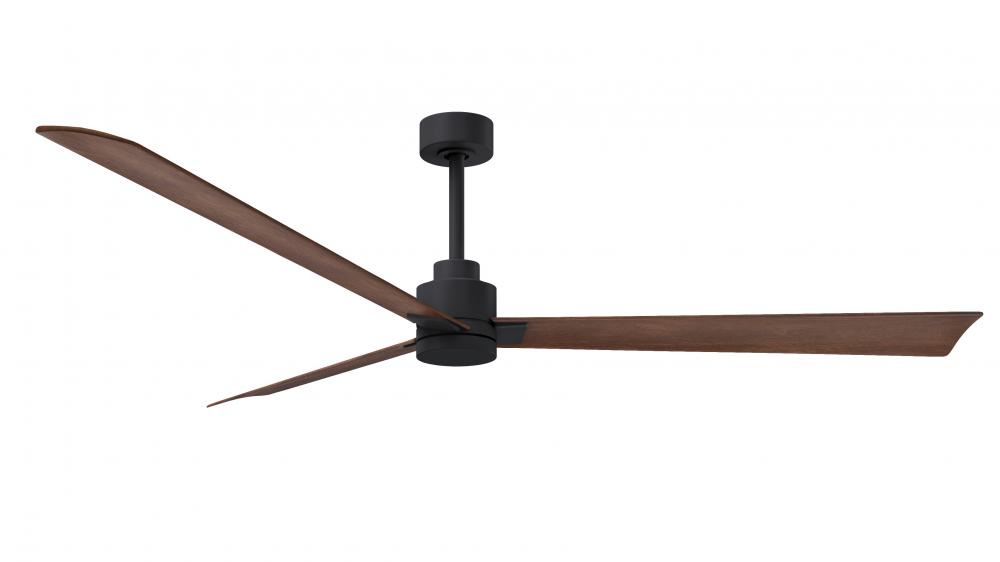 Alessandra - Black - Walnut Tone Blades - 72" Blades - 10" Downrod