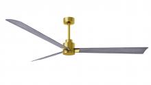 Matthews Fan Company AK-BRBR-BW-72 - Alessandra - Brushed Brass - Barn Wood Tone Blades - 72" Blades - 10" Downrod