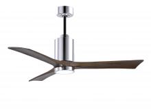 Matthews Fan Company PA3-CR-WA-52 - Patricia - 3 - 52" Three Blade Ceiling Fan - 5CCT Integrated LED - Polished Chrome Finish
