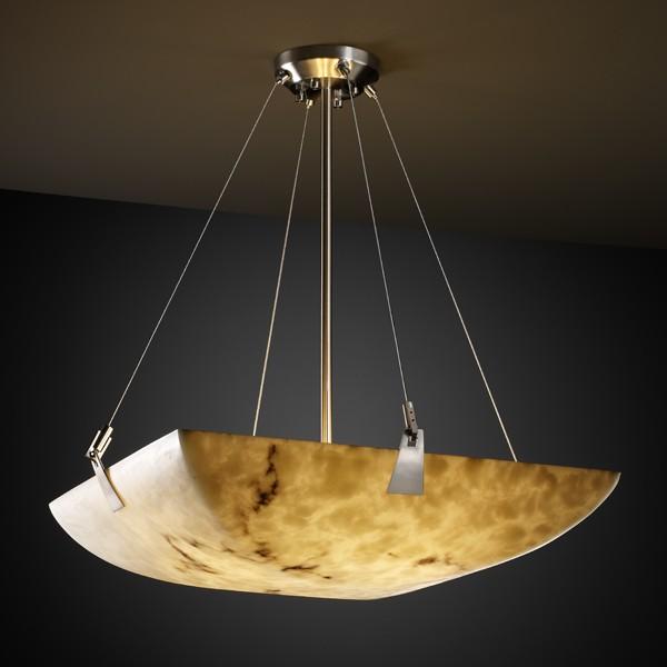 18" Pendant Bowl w/ Tapered Clips