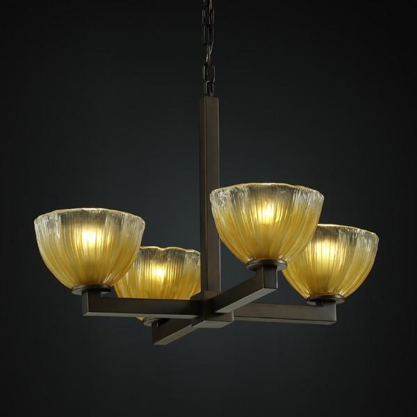 Modular 4-Light Chandelier