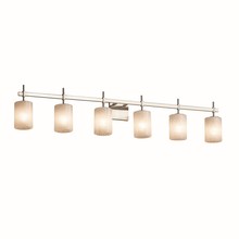 Justice Design Group FSN-8416-10-WEVE-NCKL - Union 6-Light Bath Bar