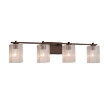 Justice Design Group FSN-8444-15-SEED-DBRZ - Era 4-Light Bath Bar