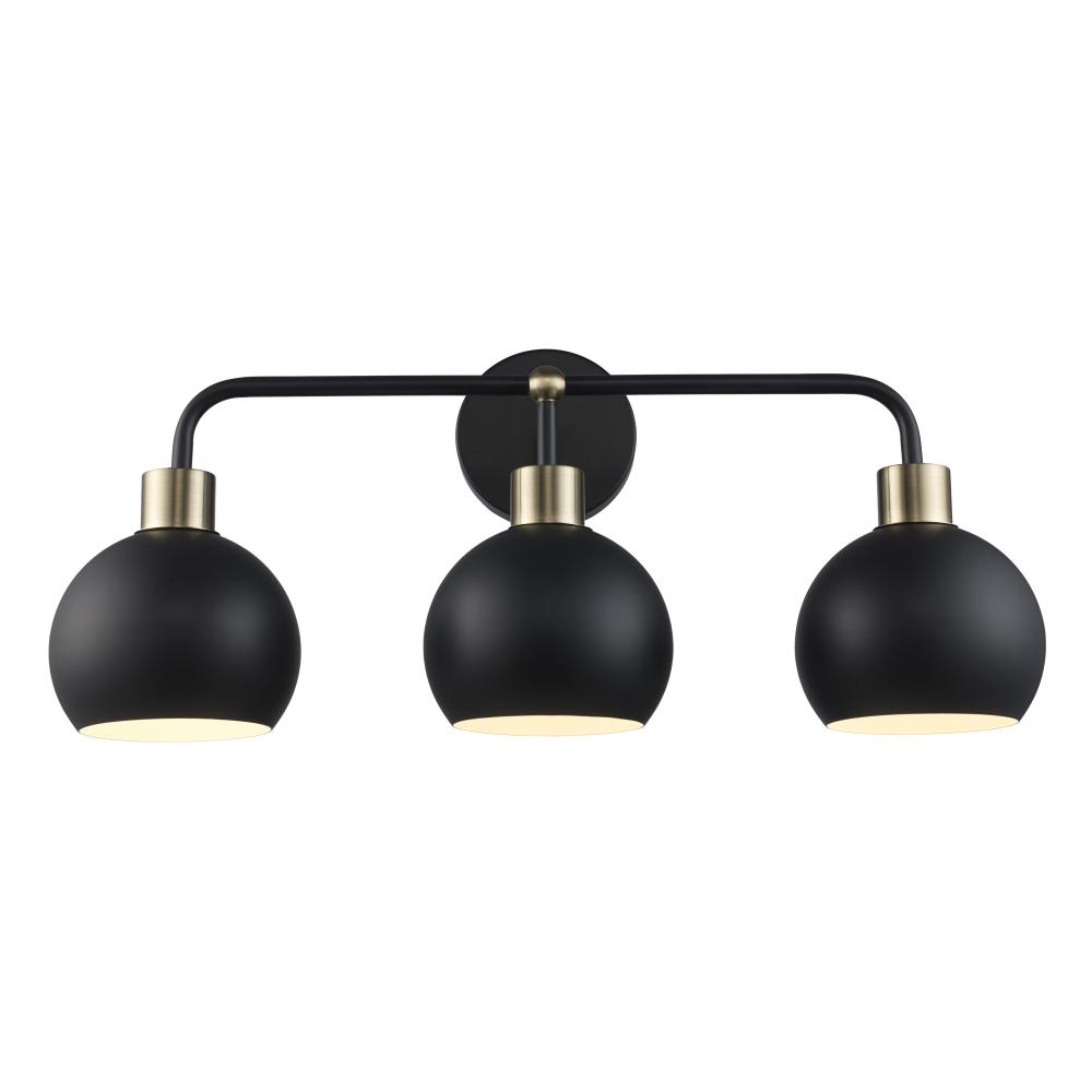 Indigo Vanity Lighting Black/Antique Gold