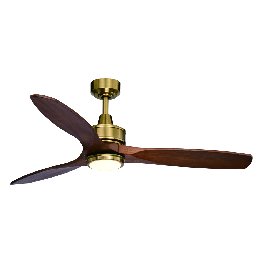 Curtiss 52-in. Ceiling Fan Satin Brass