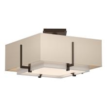 Hubbardton Forge 126507-SKT-05-SF1205-SA1605 - Exos Square Small Double Shade Semi-Flush