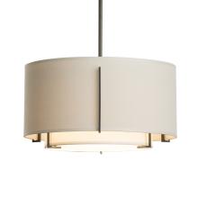 Hubbardton Forge 139602-SKT-MULT-07-SF1099-SA1590 - Exos Small Double Shade Pendant