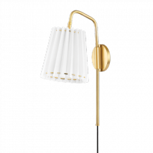 Mitzi by Hudson Valley Lighting HL476101-AGB - Demi Plug-In Sconce
