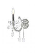 Elegant 2800W1C/RC - Maria Theresa 1 Light Chrome Wall Sconce Clear Royal Cut Crystal