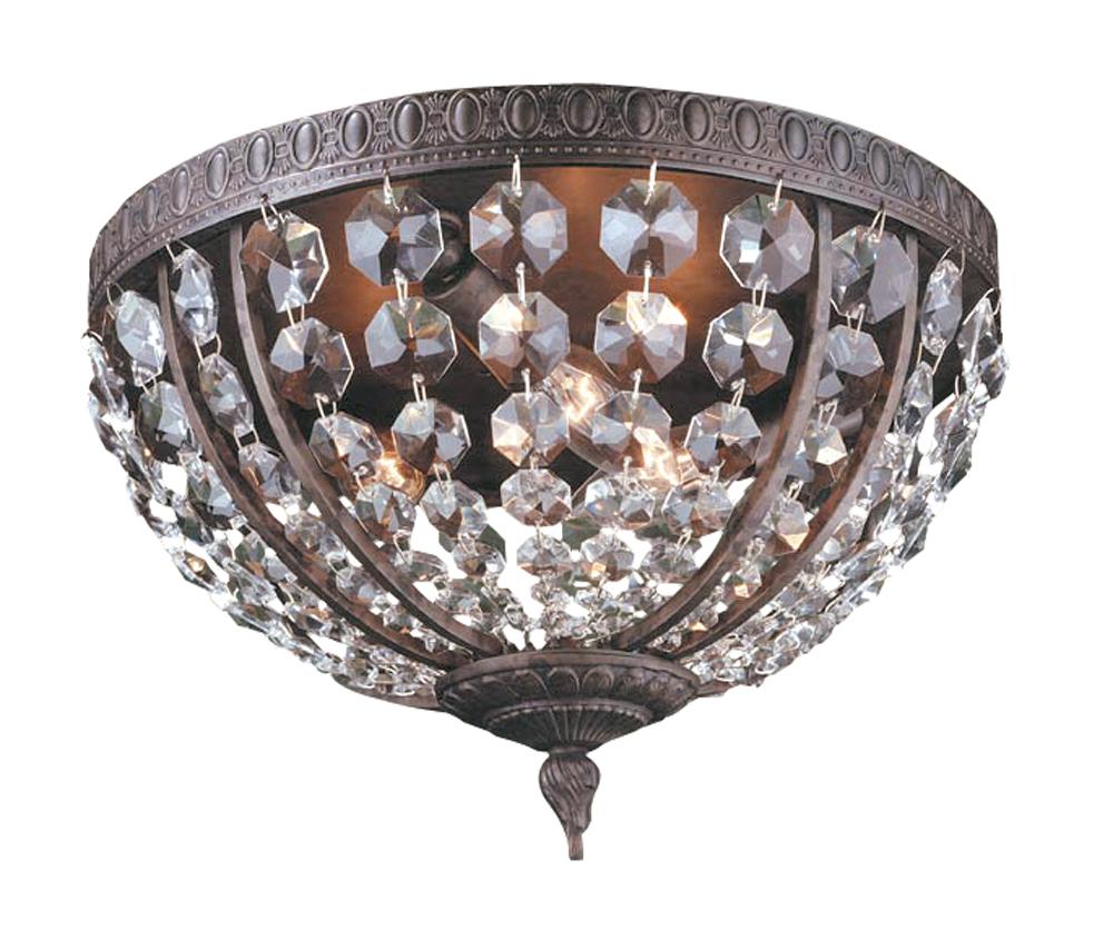 Bijoux Collection 3-Light Flemish Flushmount