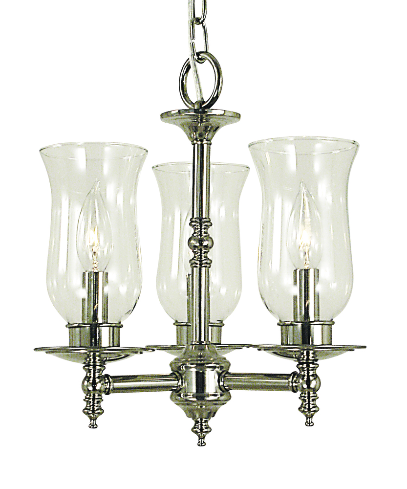 3-Light Siena Bronze Sheraton Mini Chandelier