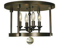 Framburg 1102 BB - 4-Light Brushed Bronze Compass Flush / Semi-Flush Mount