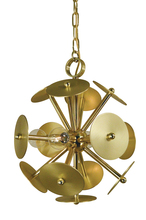 Framburg 4974 AB/MB - 4-Light Antique Brass/Magogany Bronze Apogee Mini Chandelier