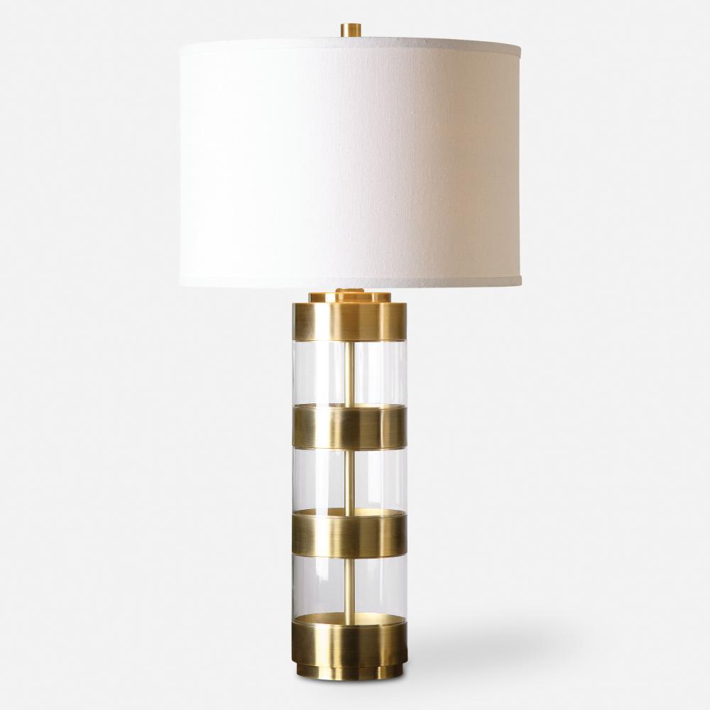 Uttermost Angora Brushed Brass Table Lamp