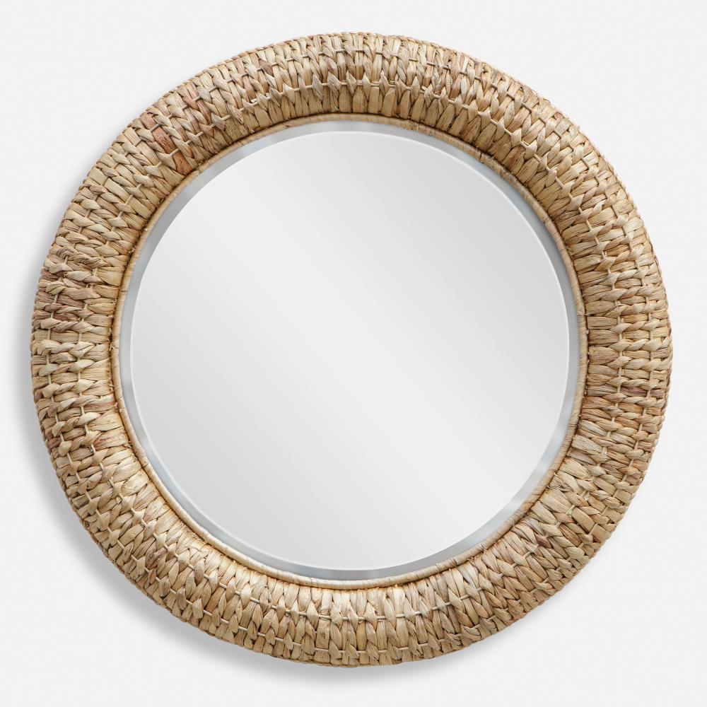 Twisted Seagrass Round Mirror