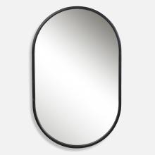 Uttermost 09735 - Varina Minimalist Black Oval Mirror