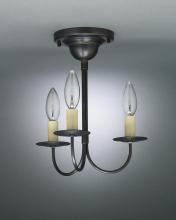 Northeast Lantern 903F-AB-LT3 - Hanging J-Arms Antique Brass 3 Candelabra Sockets